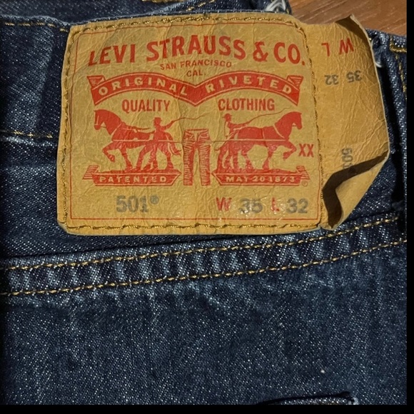 Levi's Jeans Levi Strauss Original Riveted 5 Button Fly Mens Jeans
